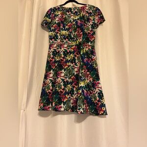 J. Crew Multicolor Floral Dress